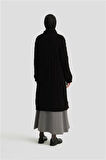 Armine Uzun Triko Hırka 24KD4209 Siyah