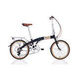 Bianchi Folding New Vintage 20 jant Katlanabilir Bisiklet (Siyah)