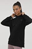 Lumberjack Kadın Luna Long Hoodıe Sweatshirt Siyah W-CT664