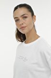 WL EARLINA 11T7111 3FX Beyaz Kadın Kısa Kol T-Shirt