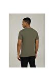 A10136368908010 101363689 Ml Nedcamo-B 11Ct1038 3Fx Lumberjack Erkek T-shirt HAKİ