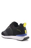 TONES 3PR ERKEK SNEAKER SPOR AYAKKABI-Siyah Kırmızı  Sarı