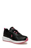 A101390250 3W Luka Wmn 3Pr U.S. Polo Assn. Kadın Spor Ayakkabı SİYAH/PEMBE