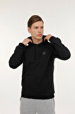 M-sn88 Bsc Hoodıe 3pr Siyah Erkek Kapsonlu Sweatshirt