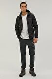 Lumberjack Kapüşonlu Slim Fit Antrasit Erkek Mont 2W1GT163PR