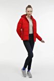 A10139881608010 101398816 3W WL APRESKI 2SN31 3PR Lumberjack Kadın Kaban KIRMIZI