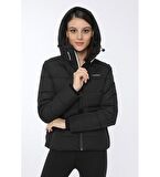 Lumberjack Apreski Coat Erkek Siyah Kadın Mont 2SN31