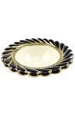 Digithome Callavi Yuvarlak Salata Kasesi 29 Cm Siyah Gold - GBO 174 C320.113