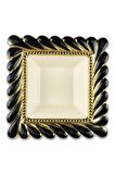 Digithome Callavi Kare Salata Kasesi 29 Cm Siyah Gold - GBO 189 C320.113