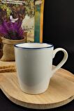 Digithome Blue Rim Porselen Kupa 250 Ml Mavi - TL4029343 C320.003