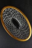 Digithome Cam Gondol Şekerlik ve Sunumluk Gold Yaldızlı Oval 14,5 Cm – SK.GND.001 C320.035