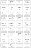 Digithome 36 Adet Dikdörtgen Baharat Kavanoz Etiketi Sticker Seti 4,5x3 Cm C1-1-149