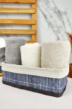Digithome Bambu Çok Amaçlı Saklama Kutusu Düzenleyici Küçük Boy Organizer Gri 25x15x8 Cm - CL-6007-2 C1-1-121