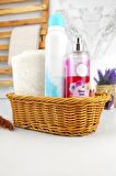 Digithome Rattan Banyo ve Makyaj Organizer Sepeti Oval Ekmeklik 24 Cm Kahverengi - YK1447 - HYT C320.025