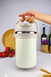 Digithome Paslanmaz Çelik Hazneli Yemek Termosu 2200 Ml Pembe - YK1413 C320.025