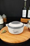 Digithome Paslanmaz Çelik Hazneli Yemek Termosu 500 Ml Beyaz - CKR3148 C320.025