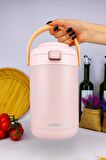 Digithome Paslanmaz Çelik Hazneli Yemek Termosu 2000 Ml Pembe - YK1412 C320.025