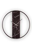 Digithome Demre Mermer Desenli Sessiz Mekanizmalı Modern Duvar Saati 61,5 Cm Siyah - K-DEMRE-SIYAH C320.230