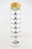 Digithome H2O Fit Bambu Kapaklı Cam Matara 1000 Ml - H2O75992 C1-1-18