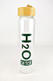 Digithome H2O Detox Bambu Kapaklı Cam Matara 1000 Ml - H2O75994 C1-1-18