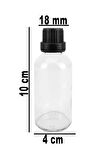 Digithome 132’li 50 Ml Siyah Kilit Kapaklı Söz Nişan Hediyelik Kolonya Koku Süs Cam Şişesi C1-1-149