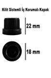 Digithome 132’li 50 Ml Siyah Kilit Kapaklı Söz Nişan Hediyelik Kolonya Koku Süs Cam Şişesi C1-1-149