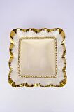 Digithome Avangarde Kare Salata Servis Kasesi Meyvelik 27 Cm Gold – GBO 088 C320.113