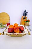 Digithome Avangarde Kare Salata Servis Kasesi Meyvelik 27 Cm Gold – GBO 088 C320.113