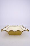 Digithome Avangarde Kare Salata Servis Kasesi Meyvelik 27 Cm Gold – GBO 088 C320.113