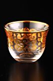 Digithome Gawa Tea Glass Set of 6 Handles 18 Parça Cam Çay Bardak Seti Takımı Gold Yaldızlı – C320.004