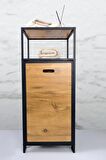 Digithome Metal Kirli Sepetli 2 Raflı Çok Amaçlı Banyo Düzenleyici Raf Organizer Siyah – MRS-003 C1-1-369