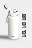 Stevig 1 Hand Leak-Proof Sızdırmaz Çelik Termos 1000 Ml Star Whıte ST-213