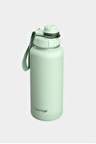 Stevig 1 Hand Leak-Proof Sızdırmaz Çelik Termos 1000 Ml Smoke Green ST-218