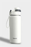 Stevig 1 Hand Leak-Proof Sızdırmaz Çelik Termos 500 Ml Star Whıte ST-220