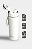 Stevig 1 Hand Leak-Proof Sızdırmaz Çelik Termos 500 Ml Star Whıte ST-220