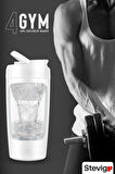Stevig 4 Gym Şarj Edilebilir Elektrikli Protein Shaker 650 Ml White ST-226
