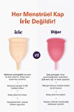Adet Kabı Regl Kabı Menstrüel Kap Menstrual Cup 2'li Paket [[Small Small]] Alman Medikal Silikon