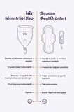 Adet Kabı Regl Kabı Menstrüel Kap Menstrual Cup 2'li Paket [[Small Small]] Alman Medikal Silikon