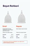 Adet Kabı Regl Kabı Menstrüel Kap Menstrual Cup 2'li Paket [[Small Regular]] Alman Medikal Silikon