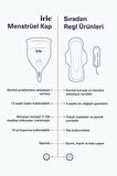 Adet Kabı Regl Kabı Menstrüel Kap Menstrual Cup [[Small Transparan]] + Mikrodalga Sterilizasyon Kabı