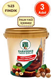 Fındık Parçacıklı Kakaolu Fındık Kreması (%23 Fındık) 800 G x 3 Adet Sürülebilir Çikolata Palm Yağı İçermez