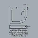 UBM İnci Oval Duş Teknesi 70x70 Cm