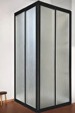 UBM Duşakabin Oval Mika Camlı 100X100 (Teknesiz) 
