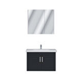 UBM Retro 80 cm Banyo Dolabı Seti Antrasit 