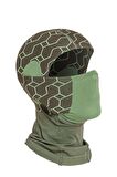 Oil Company Haki Balaklava Termal Kar Maskesi Unisex