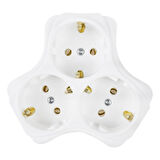 Almera Yonca 3lü Beyazı Topraklı Fiş