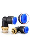 M5 - 6 MM PNÖMATİK DİRSEK BAĞLANTI