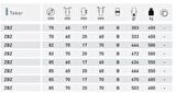 TRANSPALET TEKERİ POLİAMİD BİLYALI RULMANLI BEYAZ 82 X 70 X 20