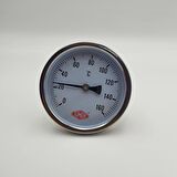 Ø 100 - 0 - 160°C 1/2 10 CM ARKADAN ÇIKIŞLI TERMOMETRE