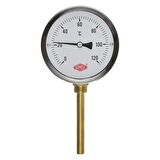 Ø 100 - 0 - 160°C 1/2 15 CM ALTTAN ÇIKIŞLI TERMOMETRE